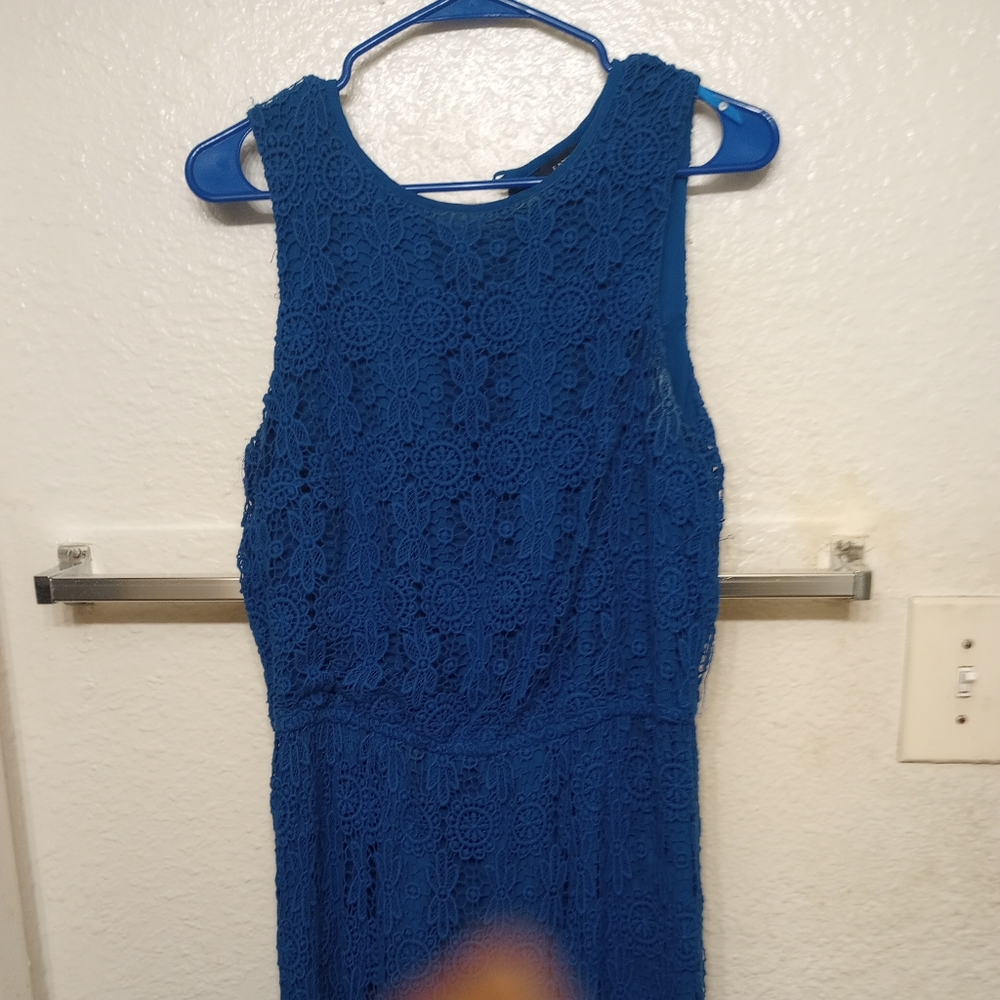 A XL blue, casual dress